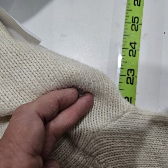 Vintage Ugly Sweater Croft Barrow Size Small 3D Embroidered Beaded Holiday Wool - Picture 10 of 11